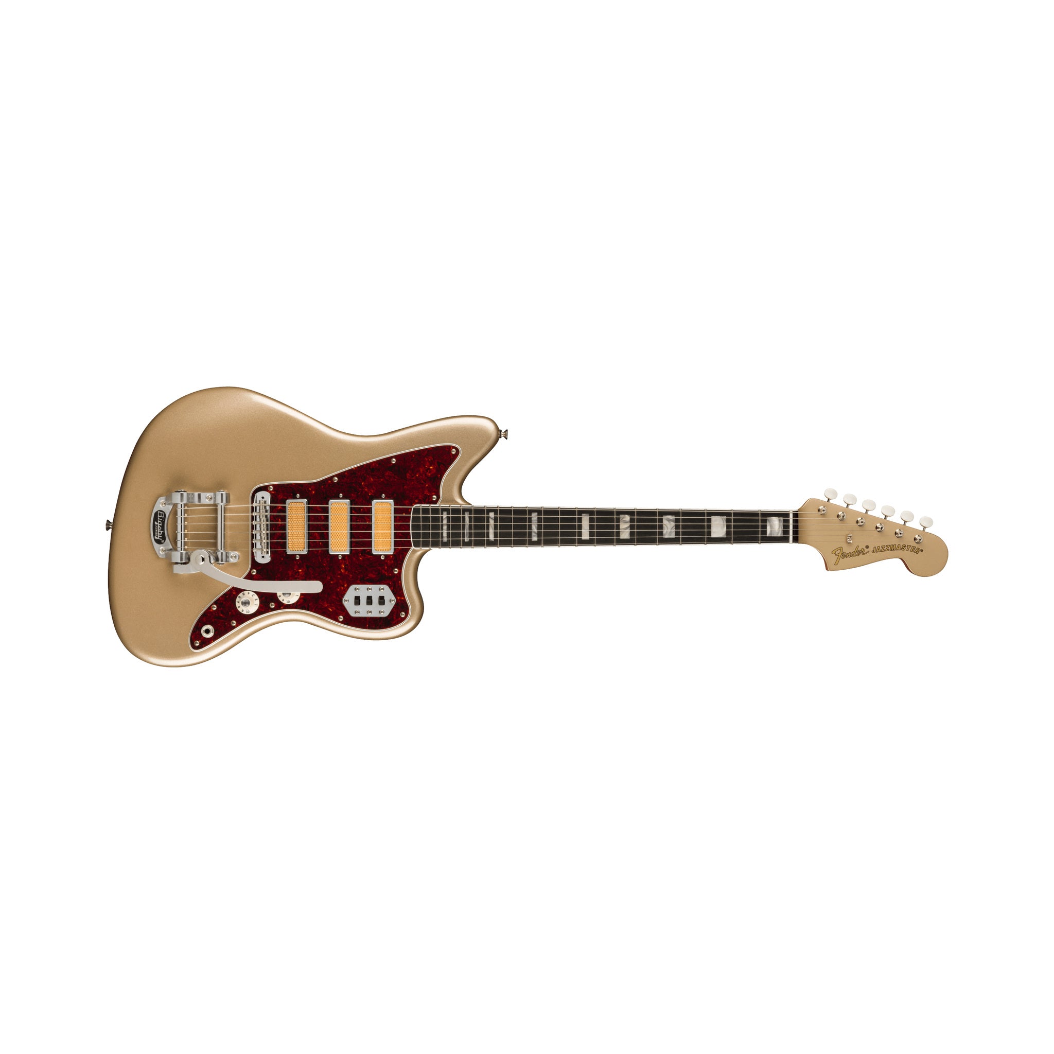 Guitarra eléctrica Fender Gold Foil Jazzmaster 0140701344 Shoreline Gold — vista 1