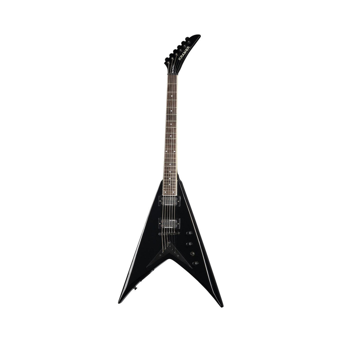 Guitarra eléctrica Kramer KEVDMBKBH3 Dave Mustaine Vanguard Ebony con estuche — vista 1