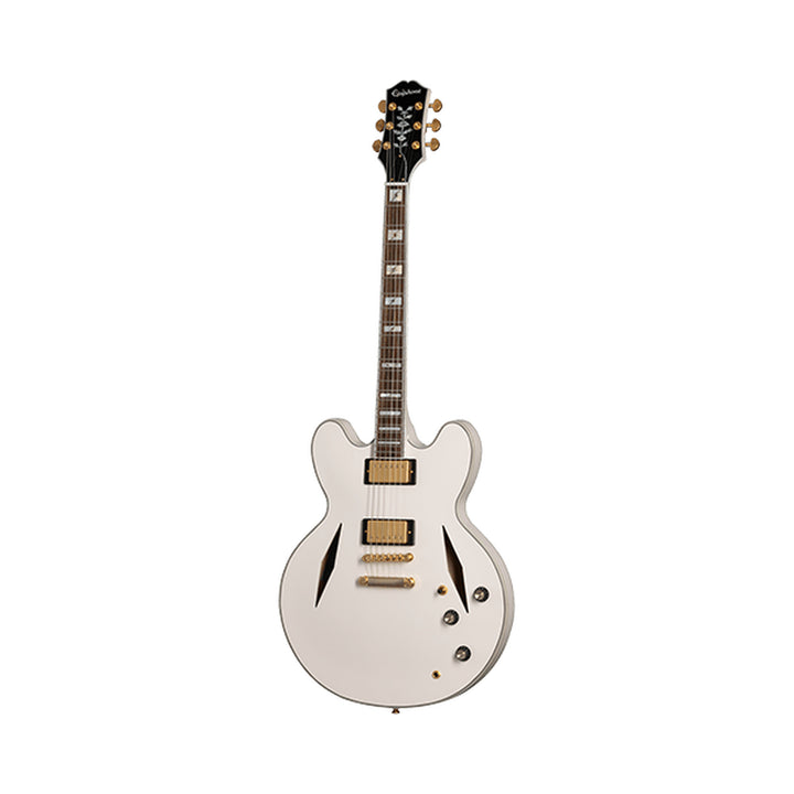 Guitarra eléctrica Epiphone Emily Wolfe White Wolfe ETSEWABWGH3 con funda