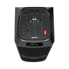 Parlante Bluetooth Gemini GHK-2800 con iluminación RGB y doble woofer — vista 2