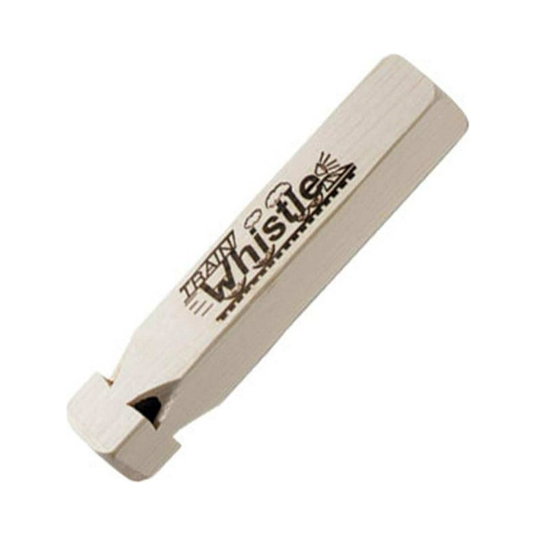 Silbato de tren Rhythm Band RB886 Train Whistle de madera — imagen real del producto