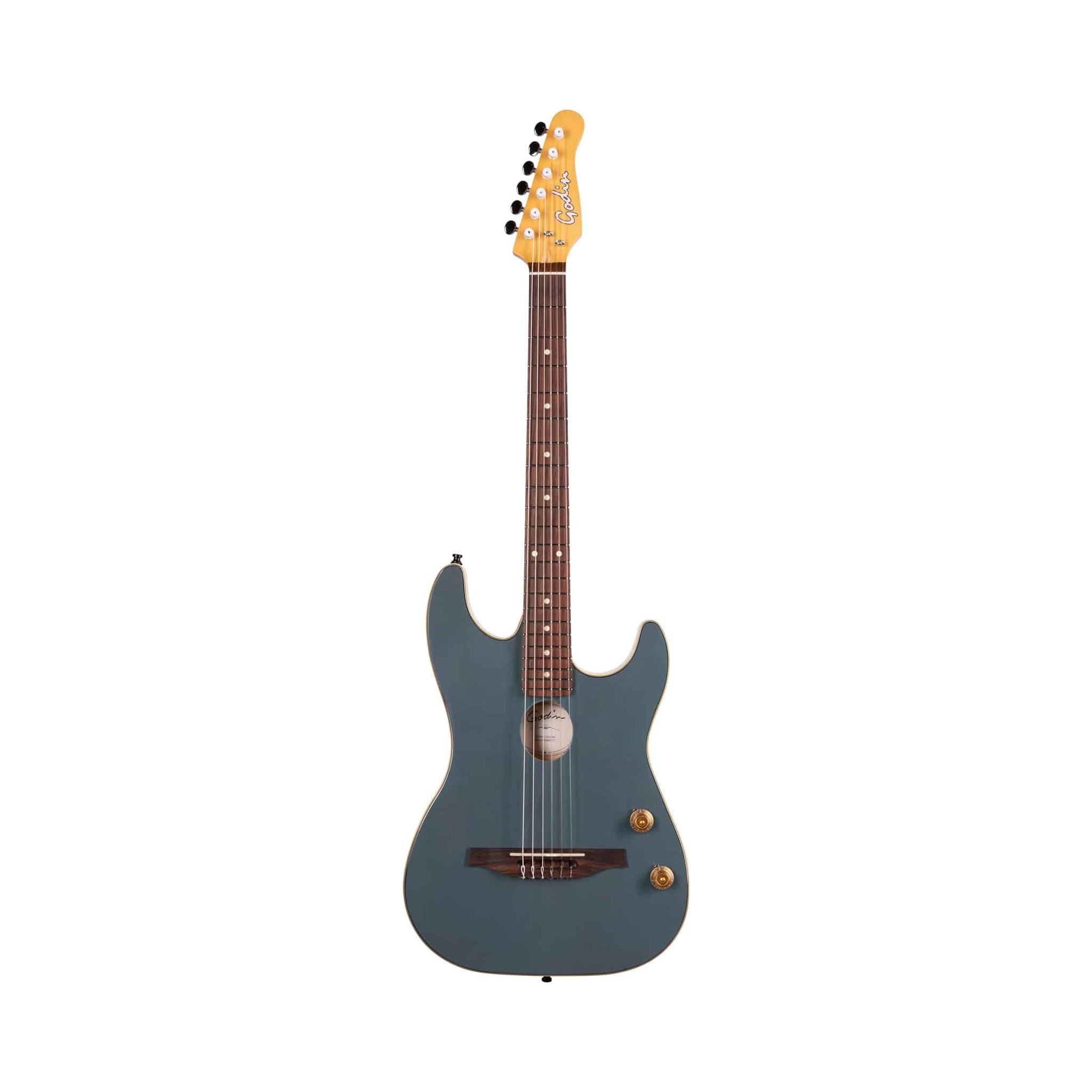 Guitarra electroacústica Godin 052233 G-Tour Arctik Blue con estuche — vista 1