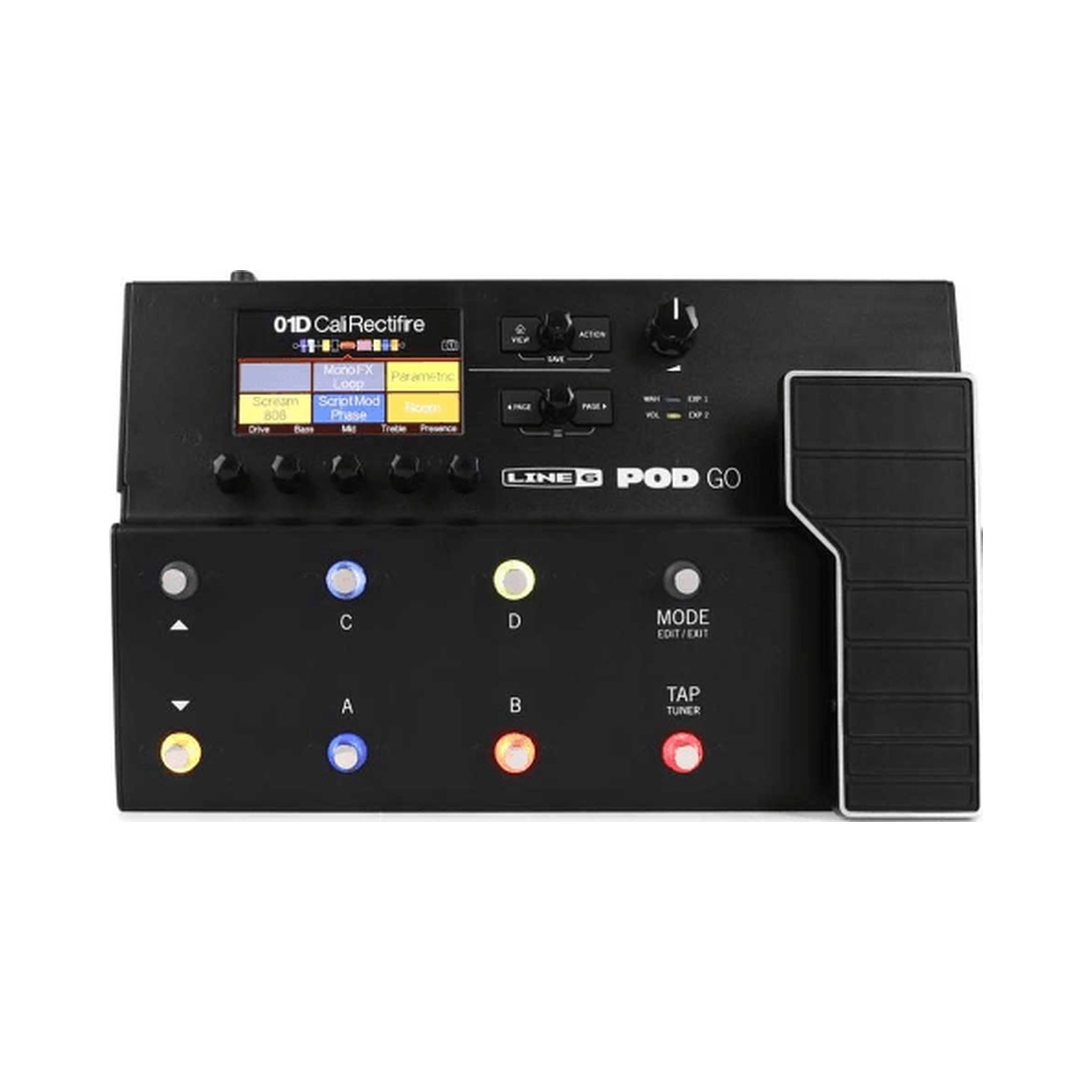 Procesador de guitarra Line 6 POD Go US P34-1 con pedal de expresión — vista 1