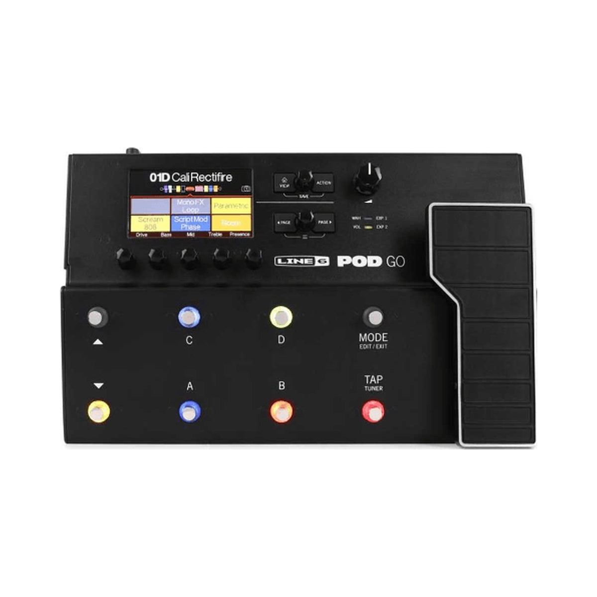Procesador de guitarra Line 6 POD Go US P34-1 con pedal de expresión — vista 1