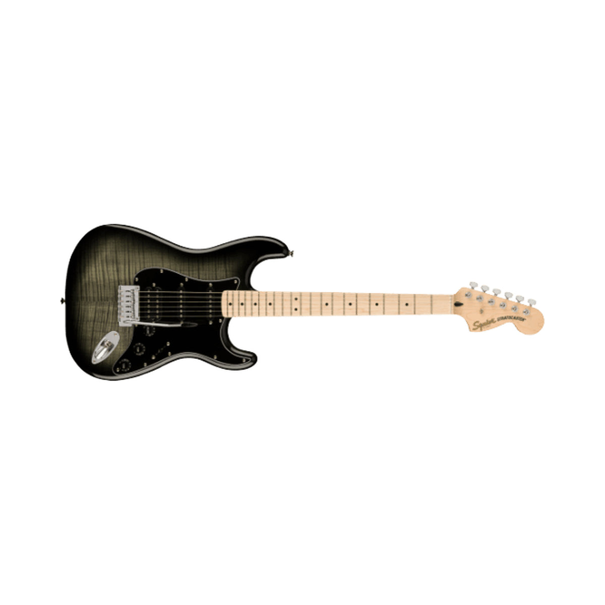 Guitarra eléctrica Fender Squier Affinity Stratocaster FMT HSS 0378153539 Black Burst — vista 1