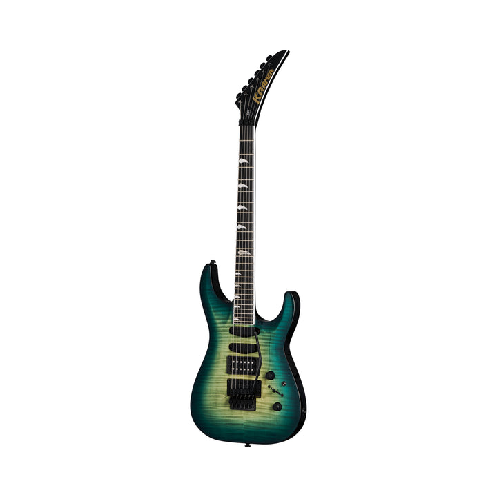 Guitarra eléctrica Kramer SM-1 Figured KSM1FCBPBF1 con Floyd Rose