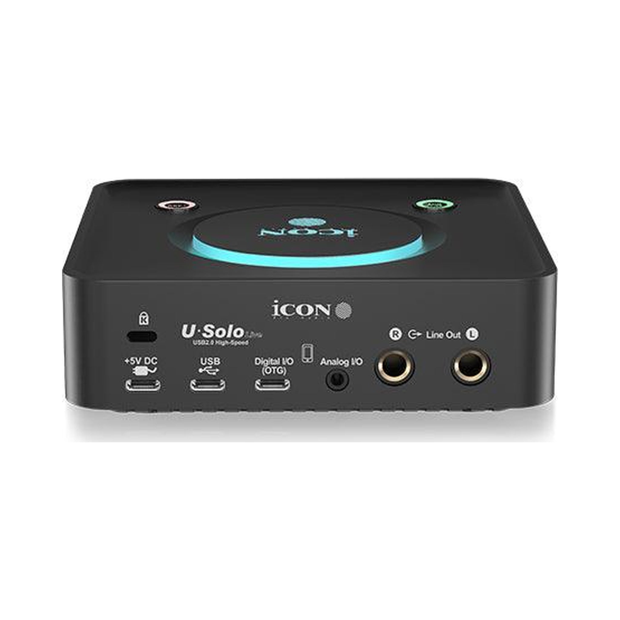 Interfaz de audio iCON Pro Audio uSolo Live USB de 24 bits y 192 kHz — vista 2