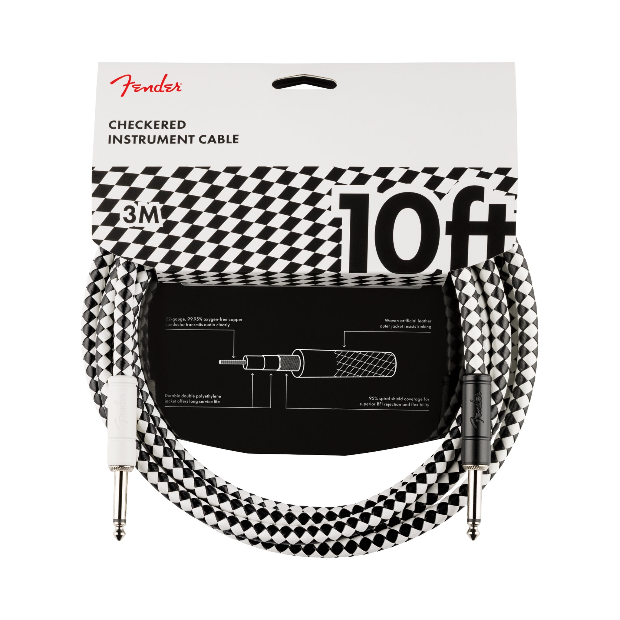 Cable para instrumento Fender 0990810288 Pro Checkerboard de 3 m — vista 1