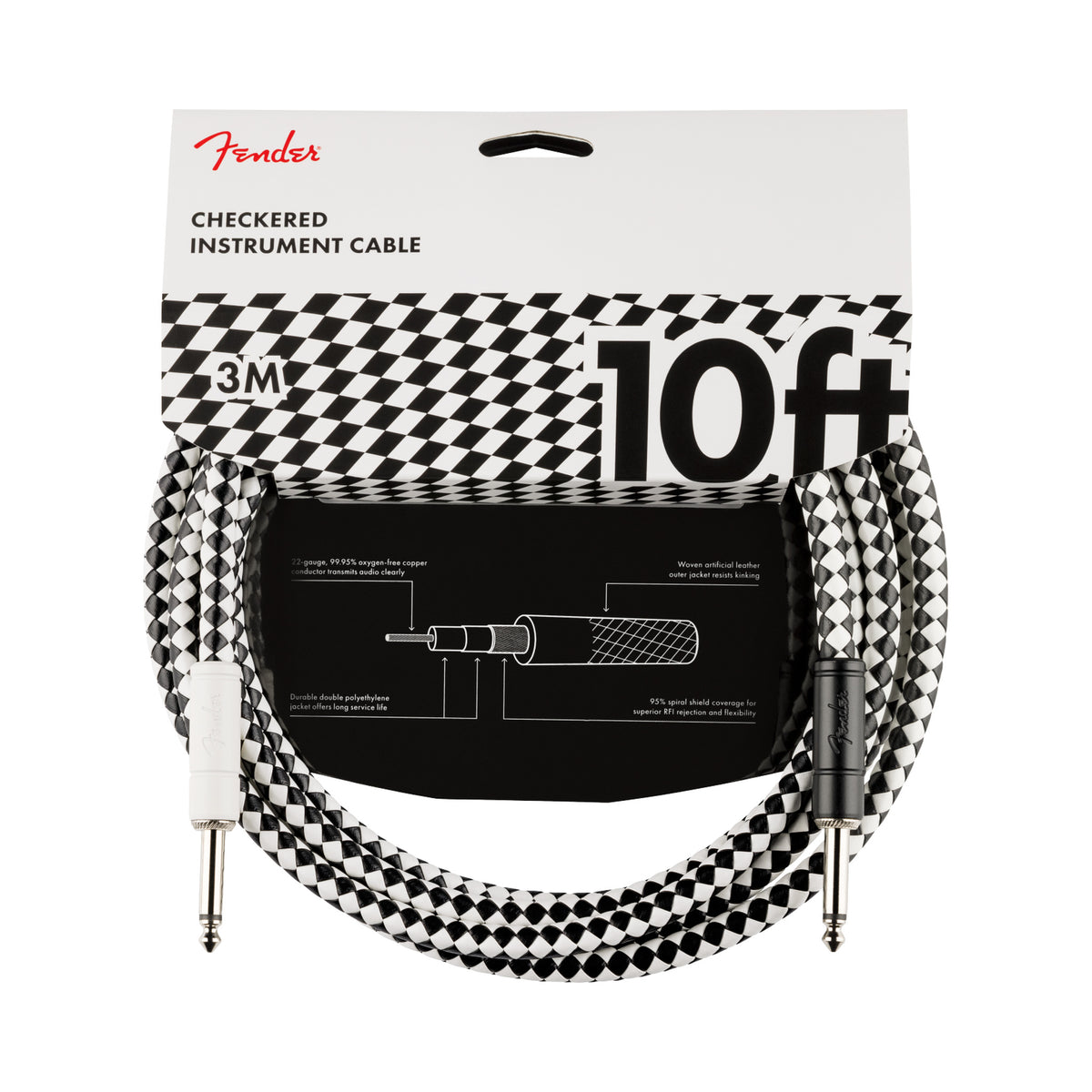 Cable para instrumento Fender 0990810288 Pro Checkerboard de 3 m — vista 1