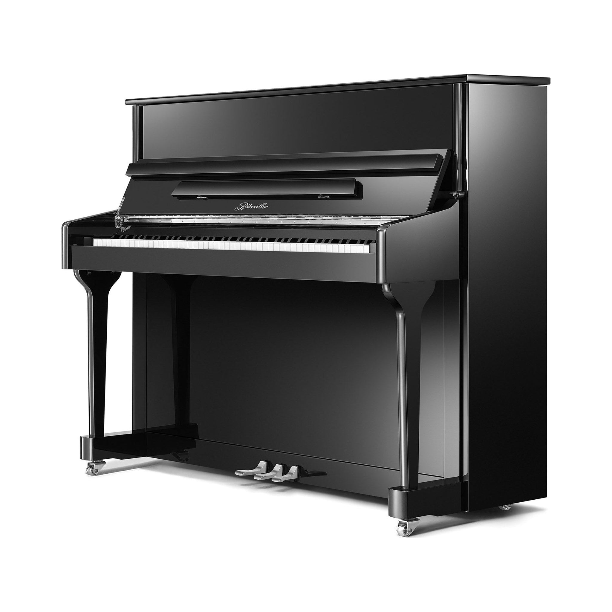 Piano acústico vertical Ritmuller RS118 A111 negro — imagen real del producto
