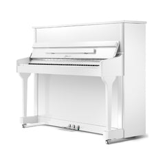 Piano acústico vertical Ritmuller RS118 A112 blanco — imagen real del producto