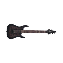 Guitarra eléctrica Jackson Dinky JS22Q-7 DKA HT 2918804585 Transparent Black Burst de siete cuerdas — vista 1
