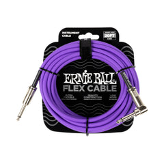Cable para instrumento Ernie Ball P06466 de 20 pies morado recto-angular — vista 1