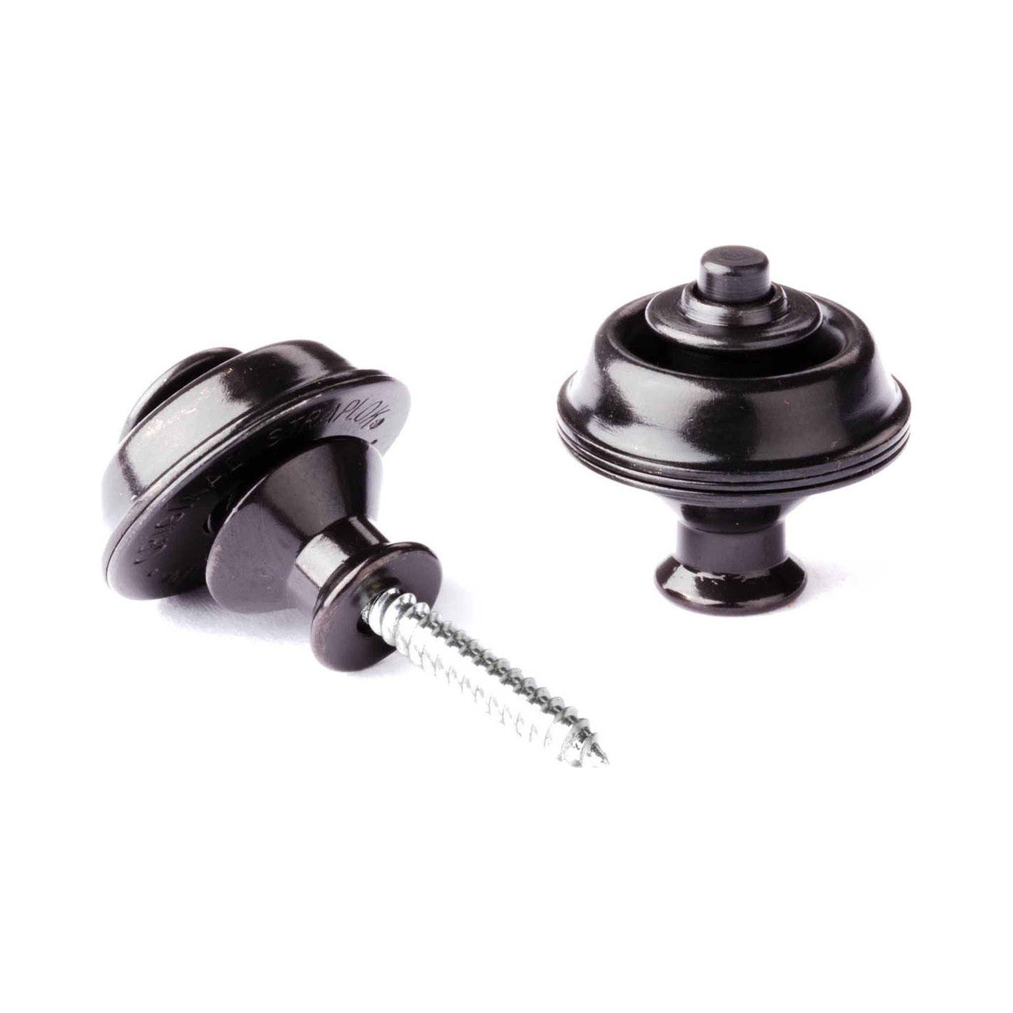Seguros para correa Dunlop SLS1033BK Straplok Dual Design óxido negro 48103002002 — vista 1