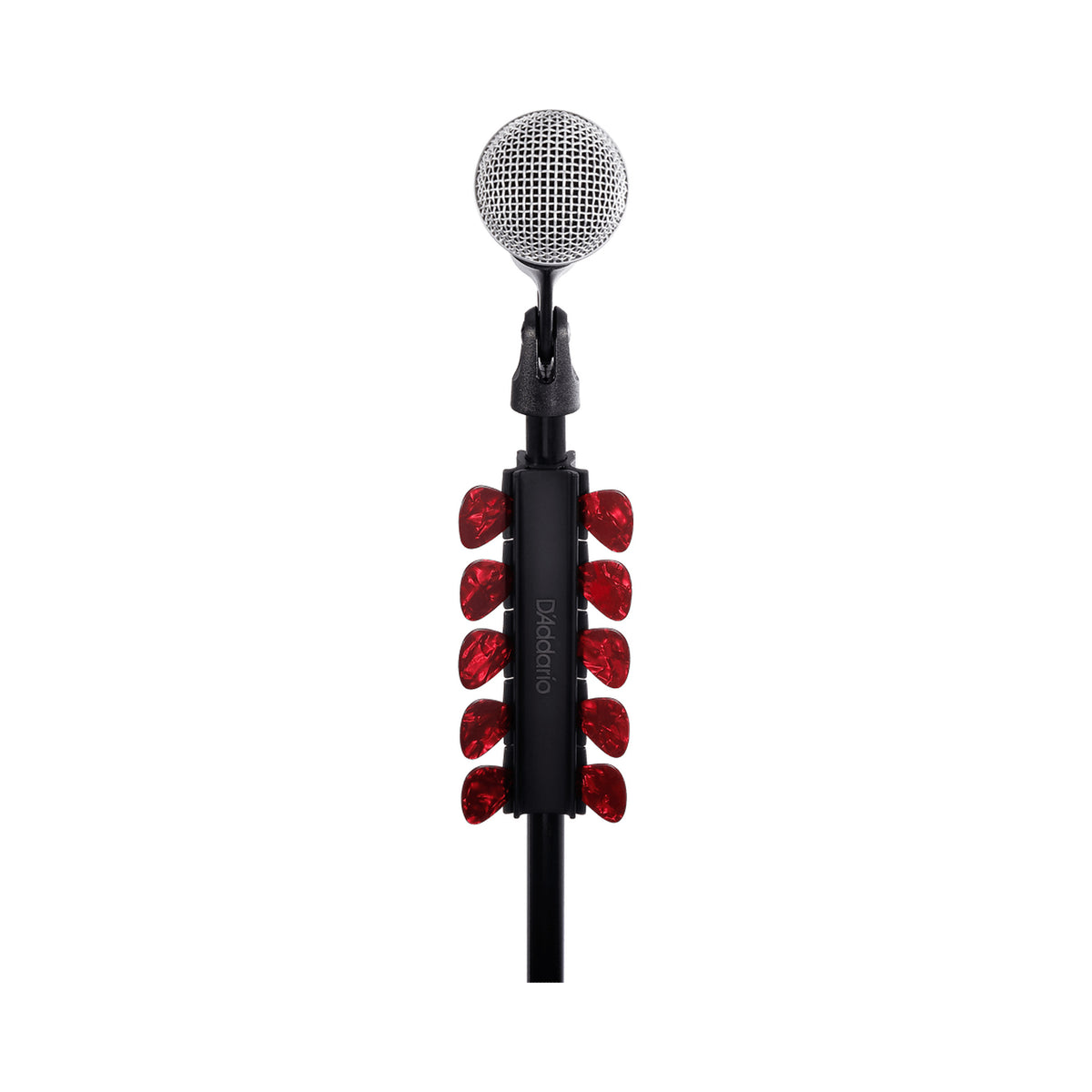 Portapúas para soporte de micrófono D’Addario PW-MPH-02 de diez espacios — vista 1