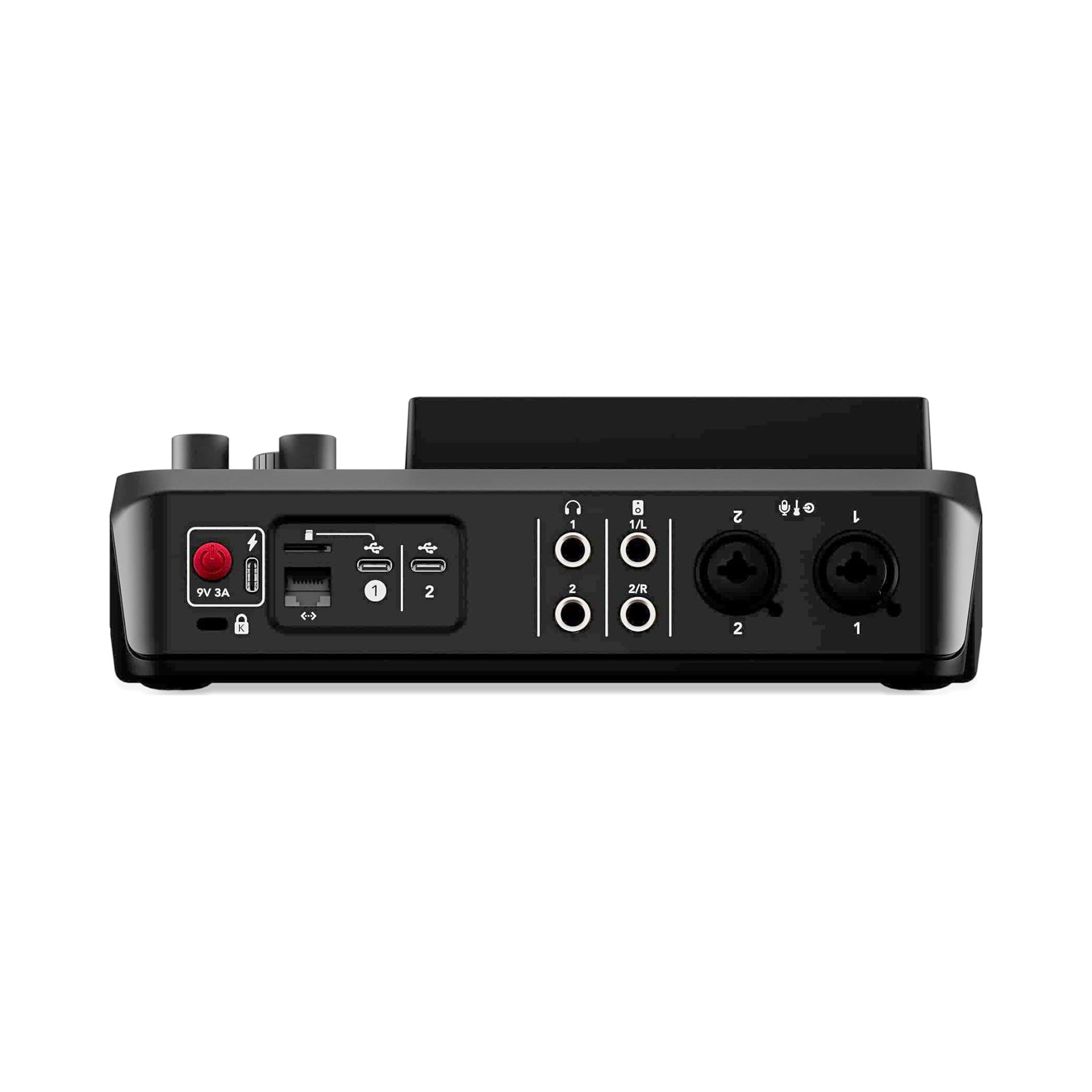 Mezclador de audio RODE RØDECaster Duo negro para producción y podcast — vista 2