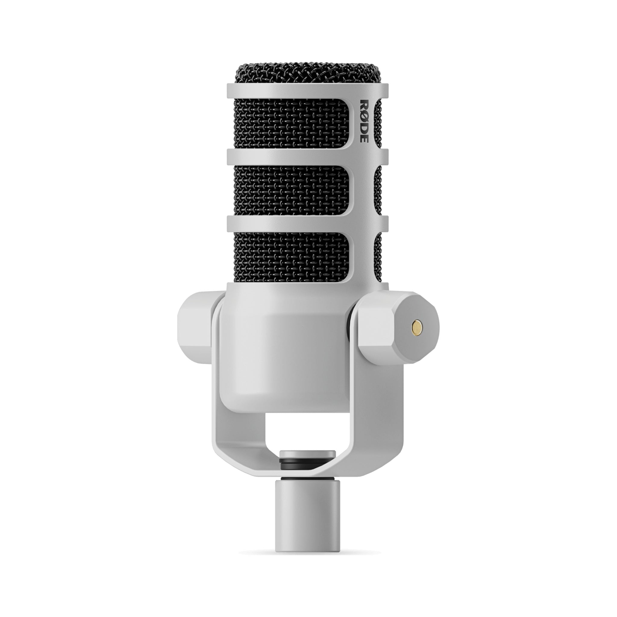 Micrófono dinámico RODE PodMic blanco cardioide con conexión XLR — vista 1