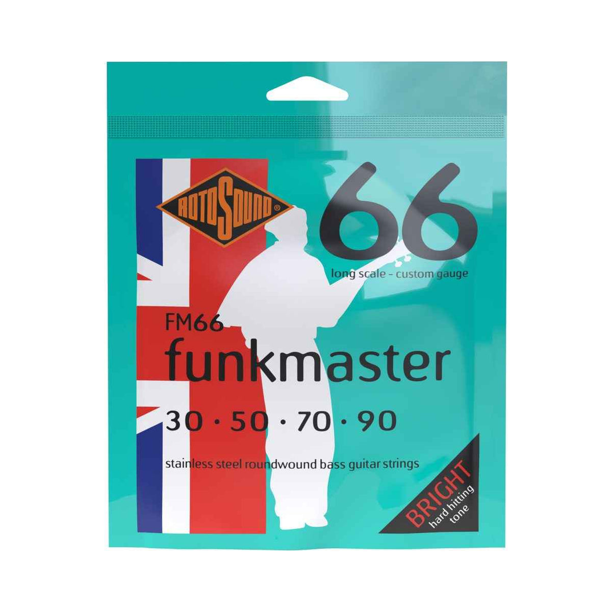 Encordado para bajo Rotosound Funkmaster FM66 30–90 de acero inoxidable — vista 1
