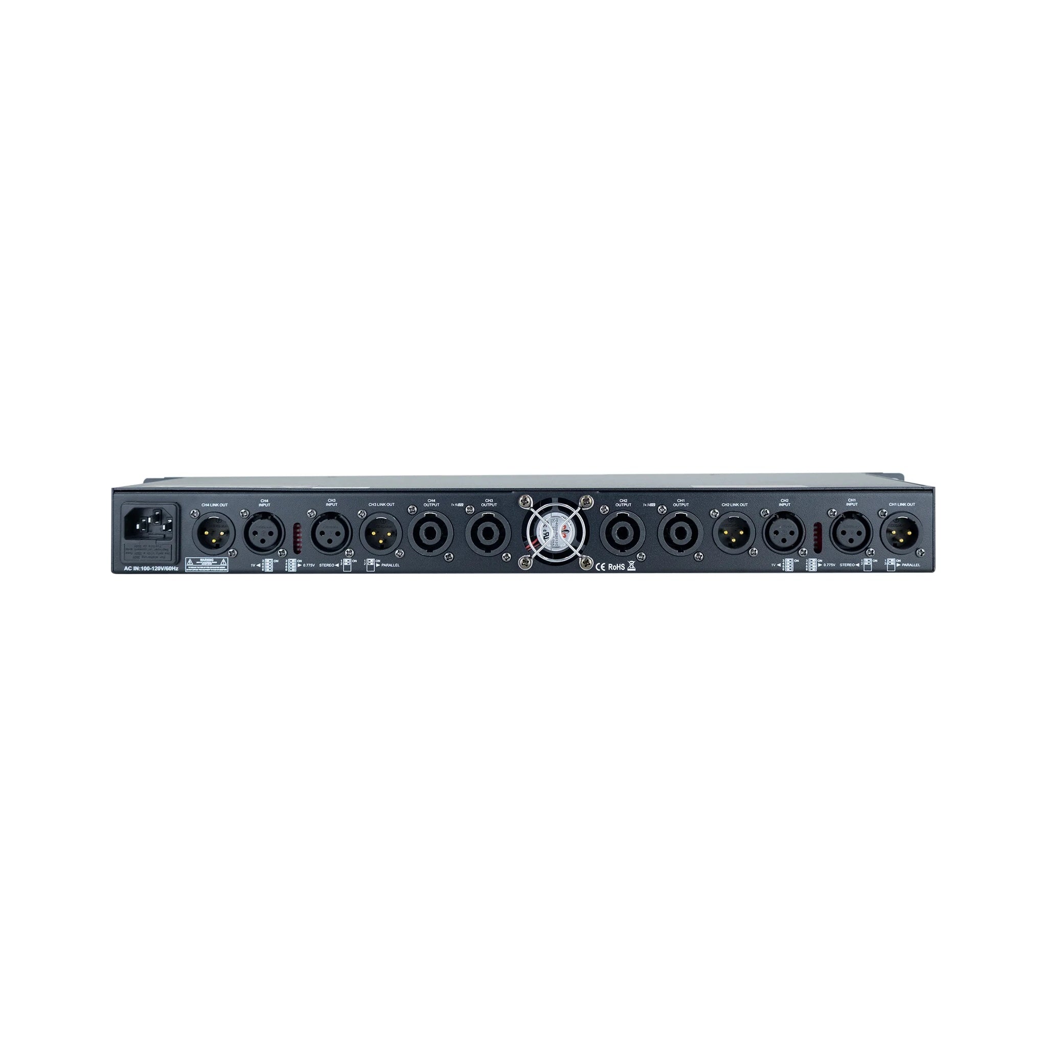 Amplificador de Potencia Clase D 4 Canales 350W Pro DJ LD1400 - vista 2