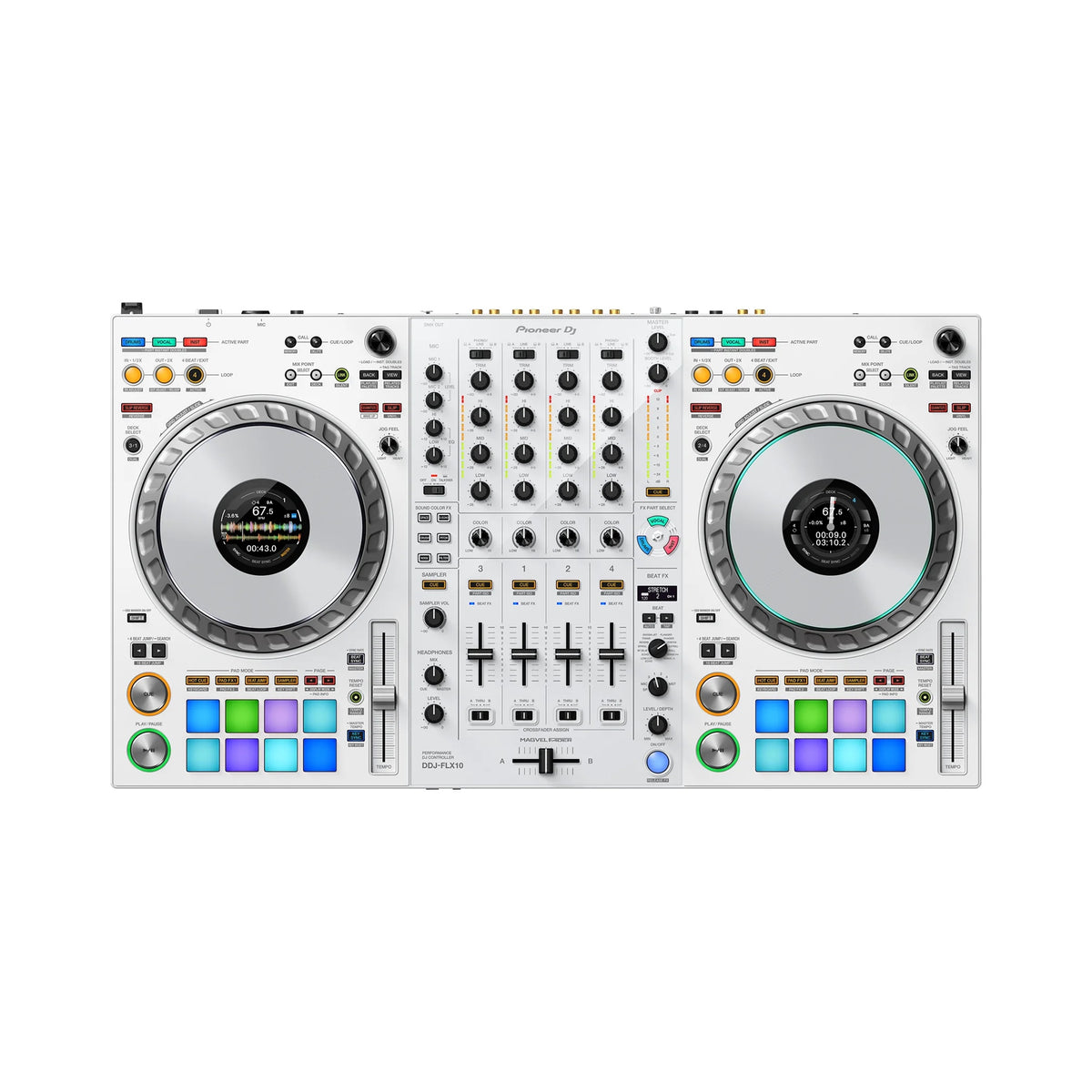 Controlador dj profesional ddj‑flx10‑w 4 canales | jog 206 mm | track separation Pioneer DJ DDJ-FLX10-W - vista 1