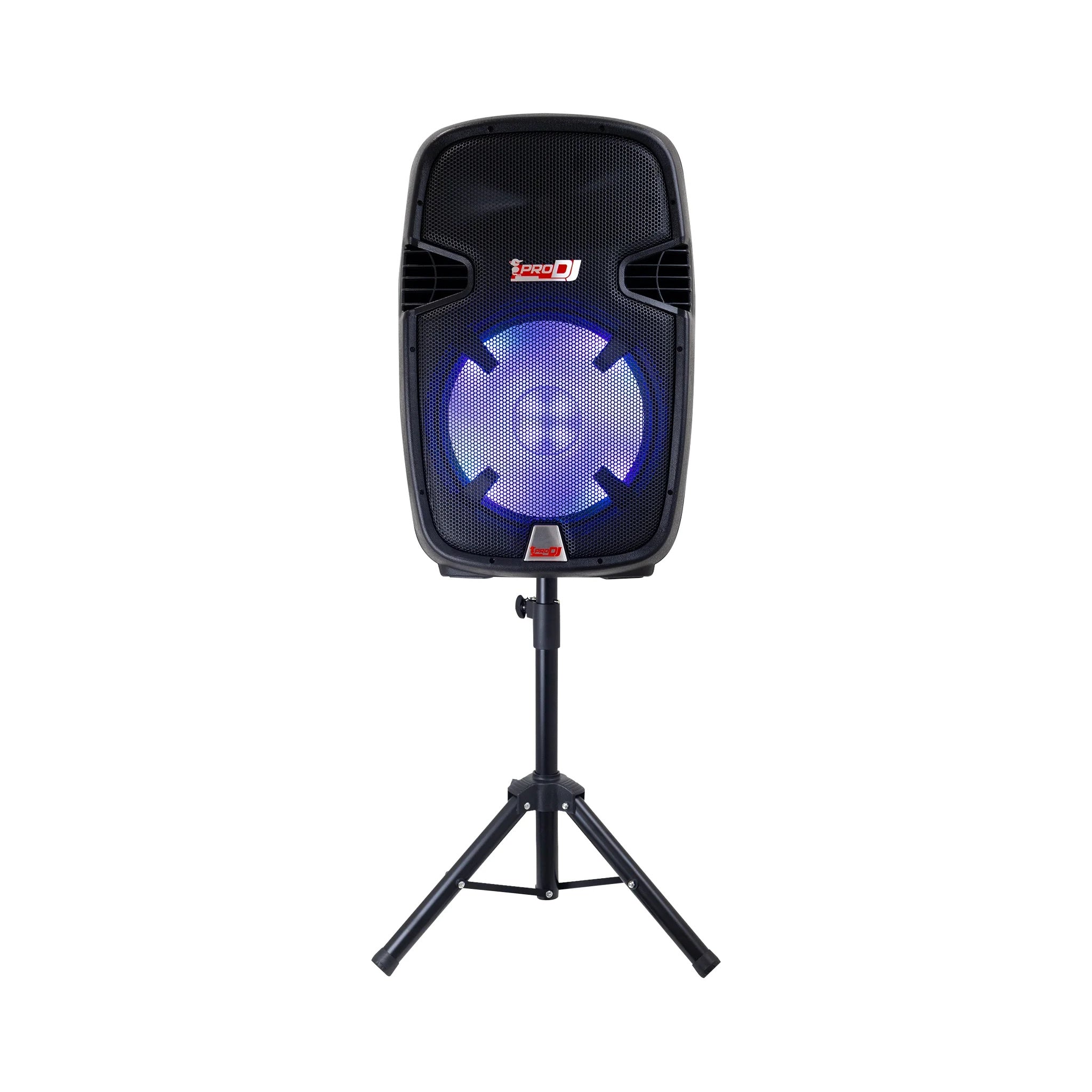 Cabina Activa 15 pulgadas 150 W RMS con Base y Micrófono Pro DJ PB15F-LED SYS - vista 1