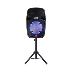 Cabina Activa 15 pulgadas 150 W RMS con Base y Micrófono Pro DJ PB15F-LED SYS - vista 1