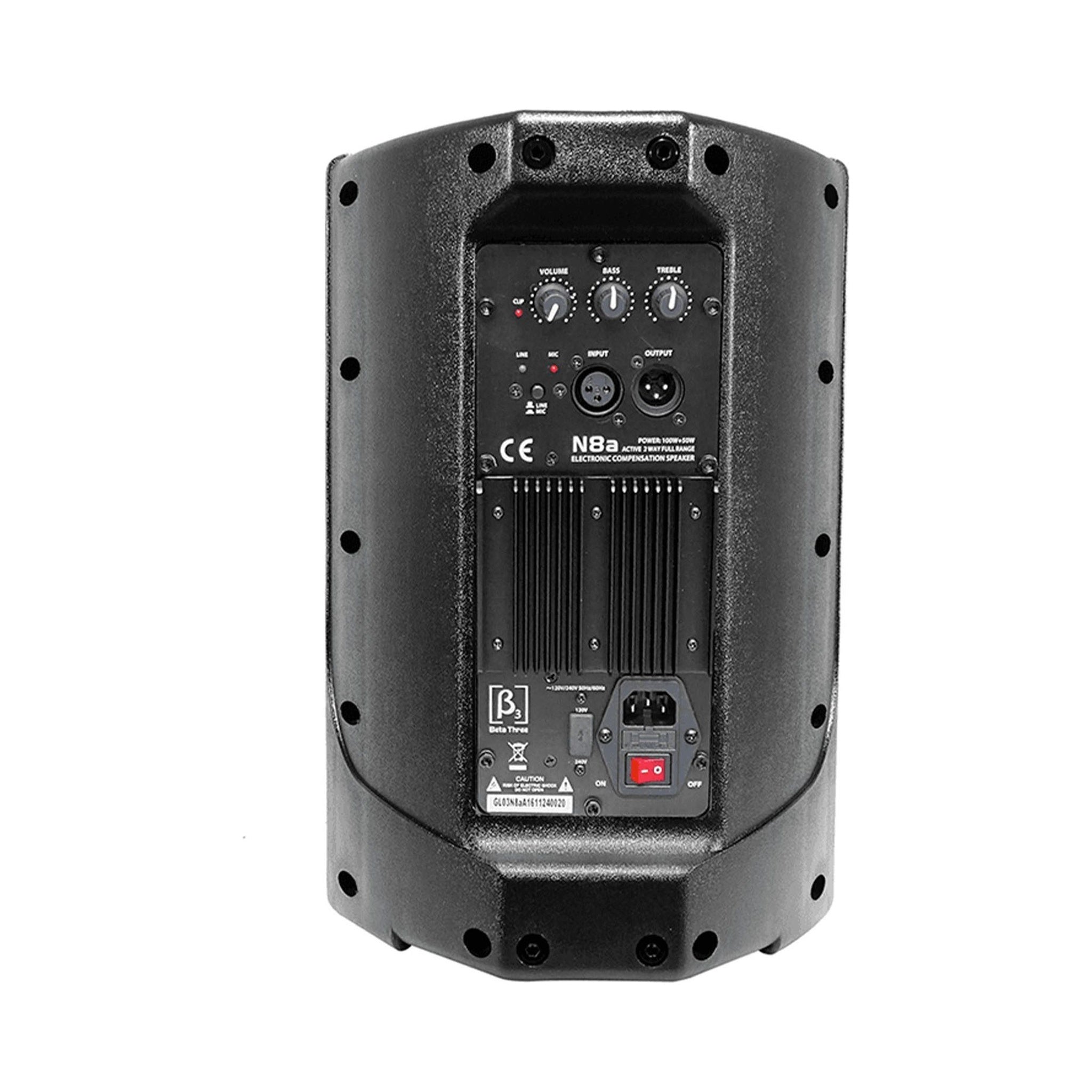 Cabina activa 8″ Beta Three N8A - vista 2
