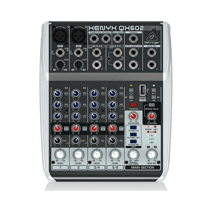 Mezclador 2 entradas MP3 Behringer QX602MP3