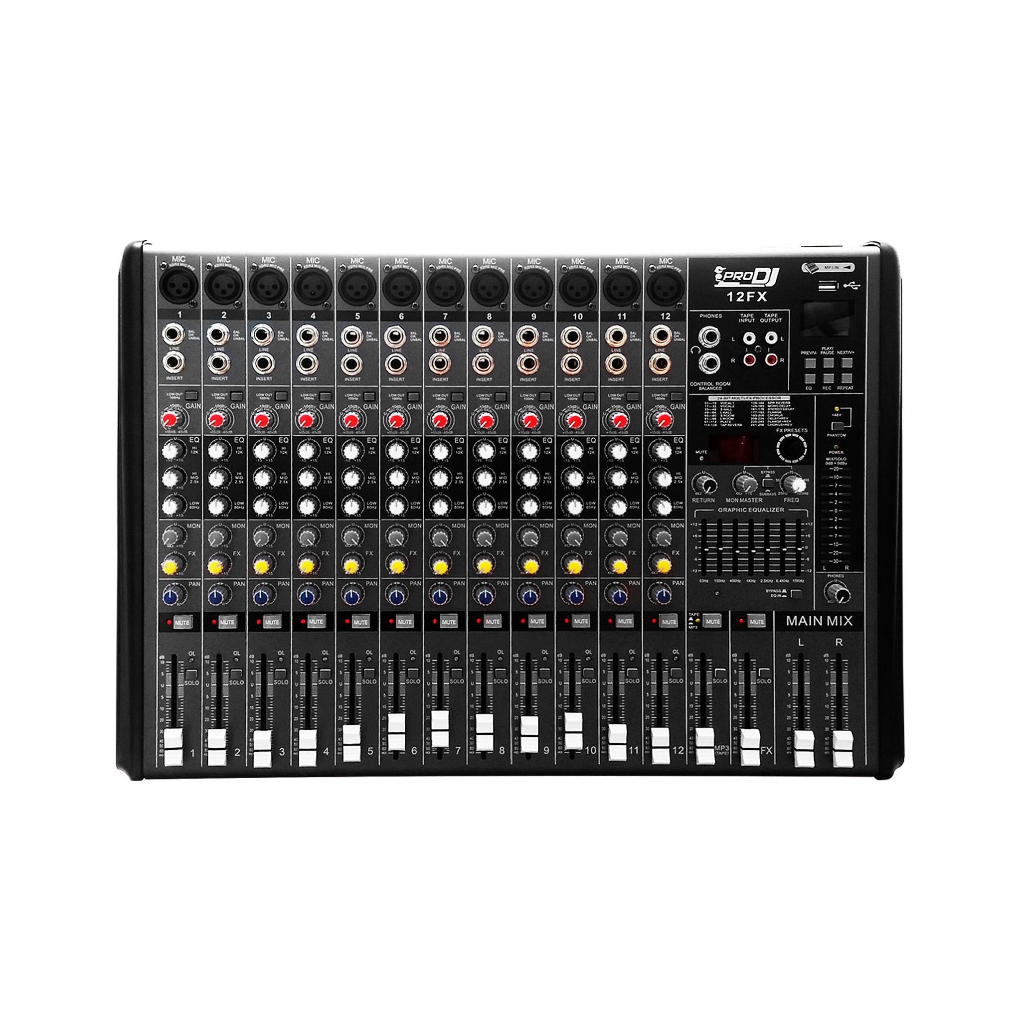 Mezclador análogo 12 canales Pro DJ 12FX - vista 1