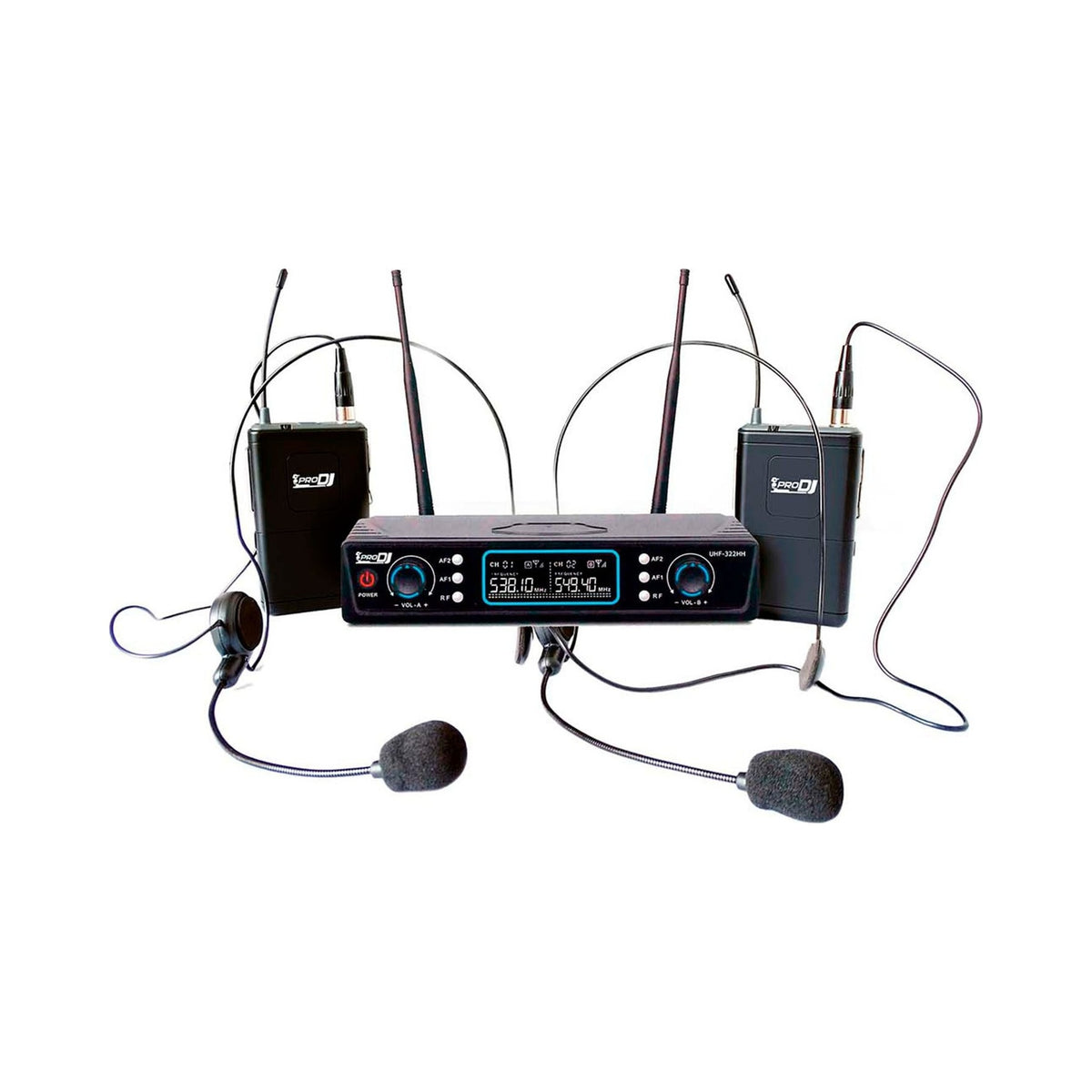 Kit micrófonos diadema Pro DJ UHF-32HH - vista 1