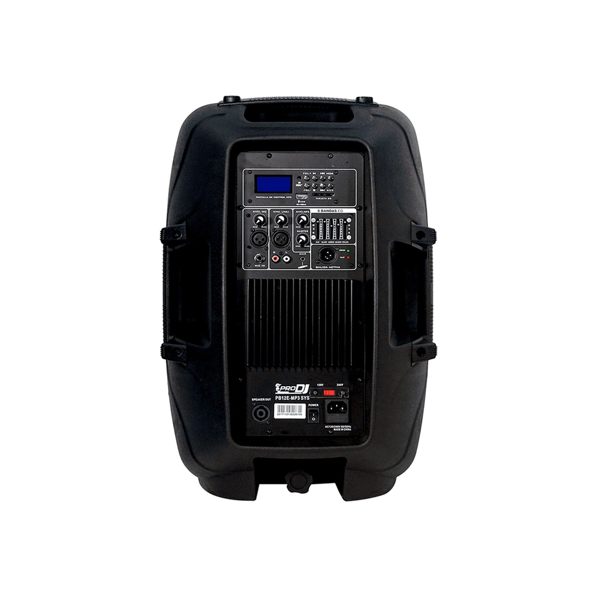 Combo cabina activa 12″ Pro DJ PB12E-MP3 SYS - vista 2