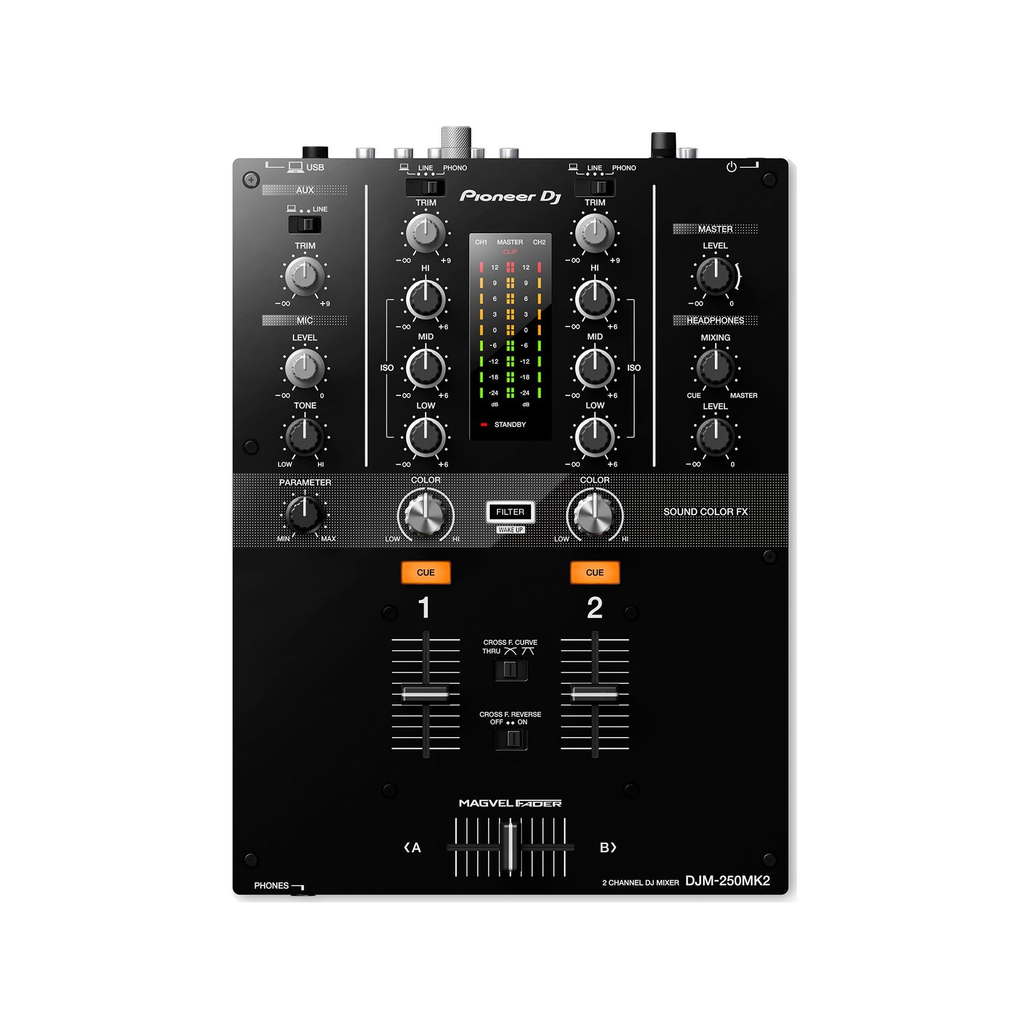 Mezclador 2 canales Pioneer DJ DJM-250MK2 - vista 1