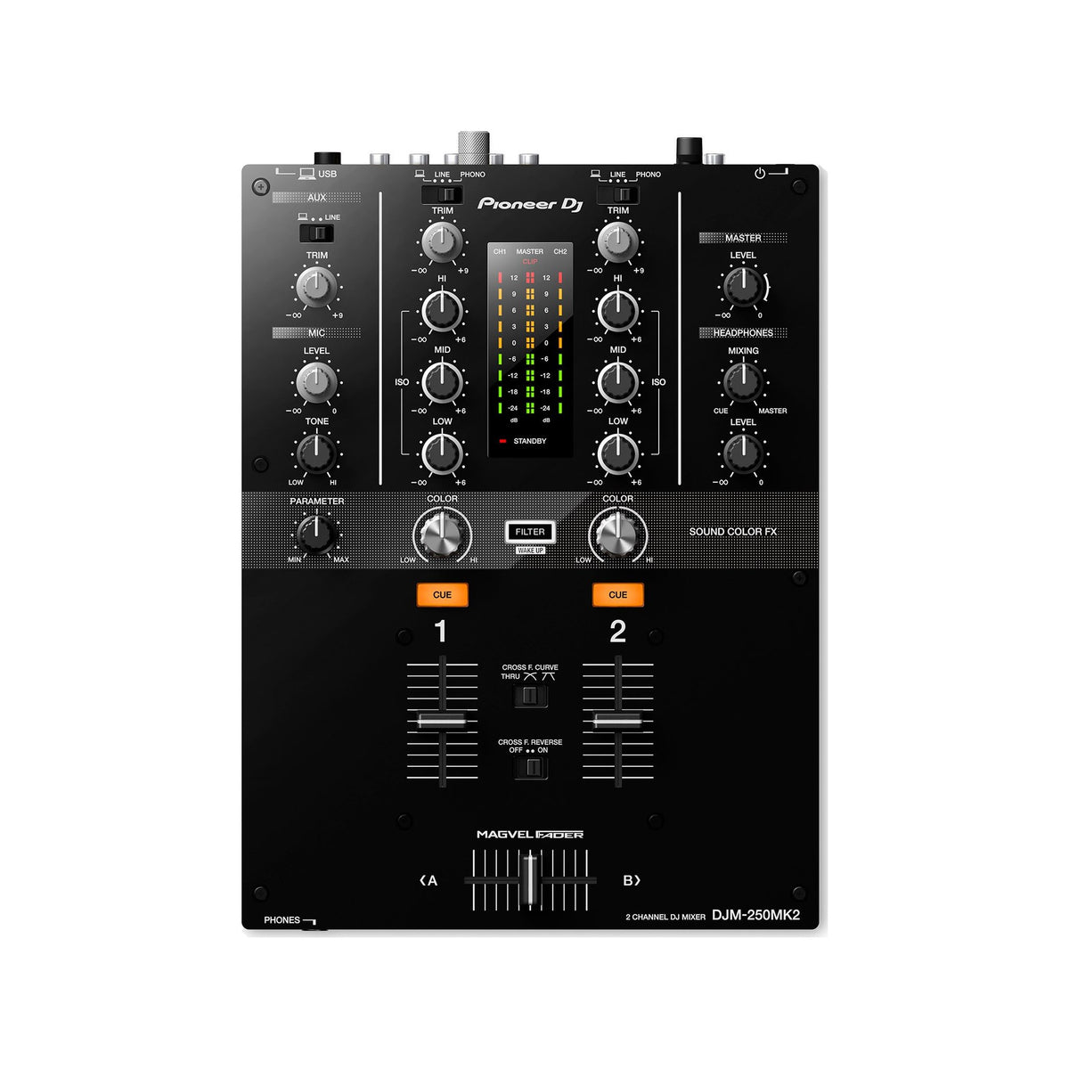 Mezclador 2 canales Pioneer DJ DJM-250MK2 - vista 1