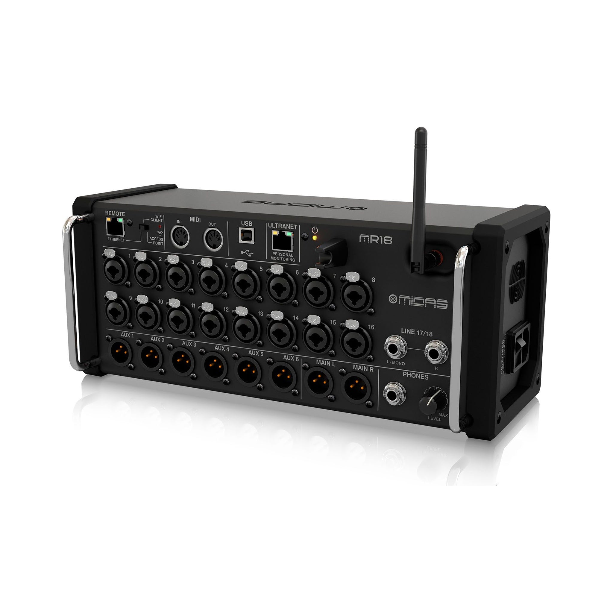 Mezclador digital 18 canales Midas MR18 - vista 2
