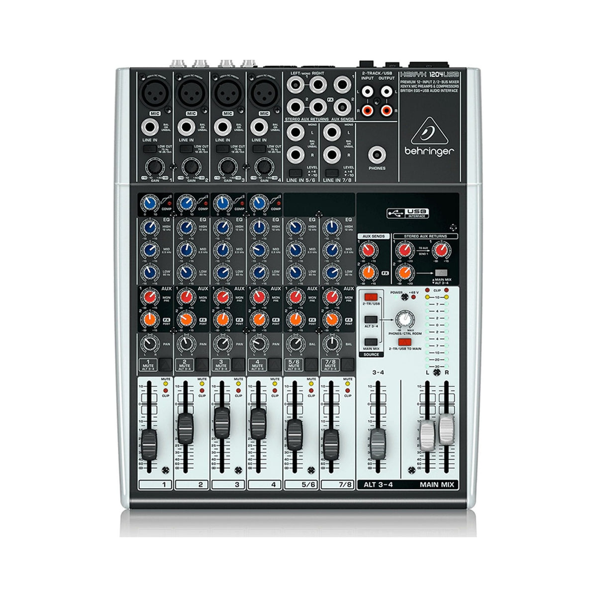 Mezclador 4 entradas USB Behringer 1204USB - vista 1
