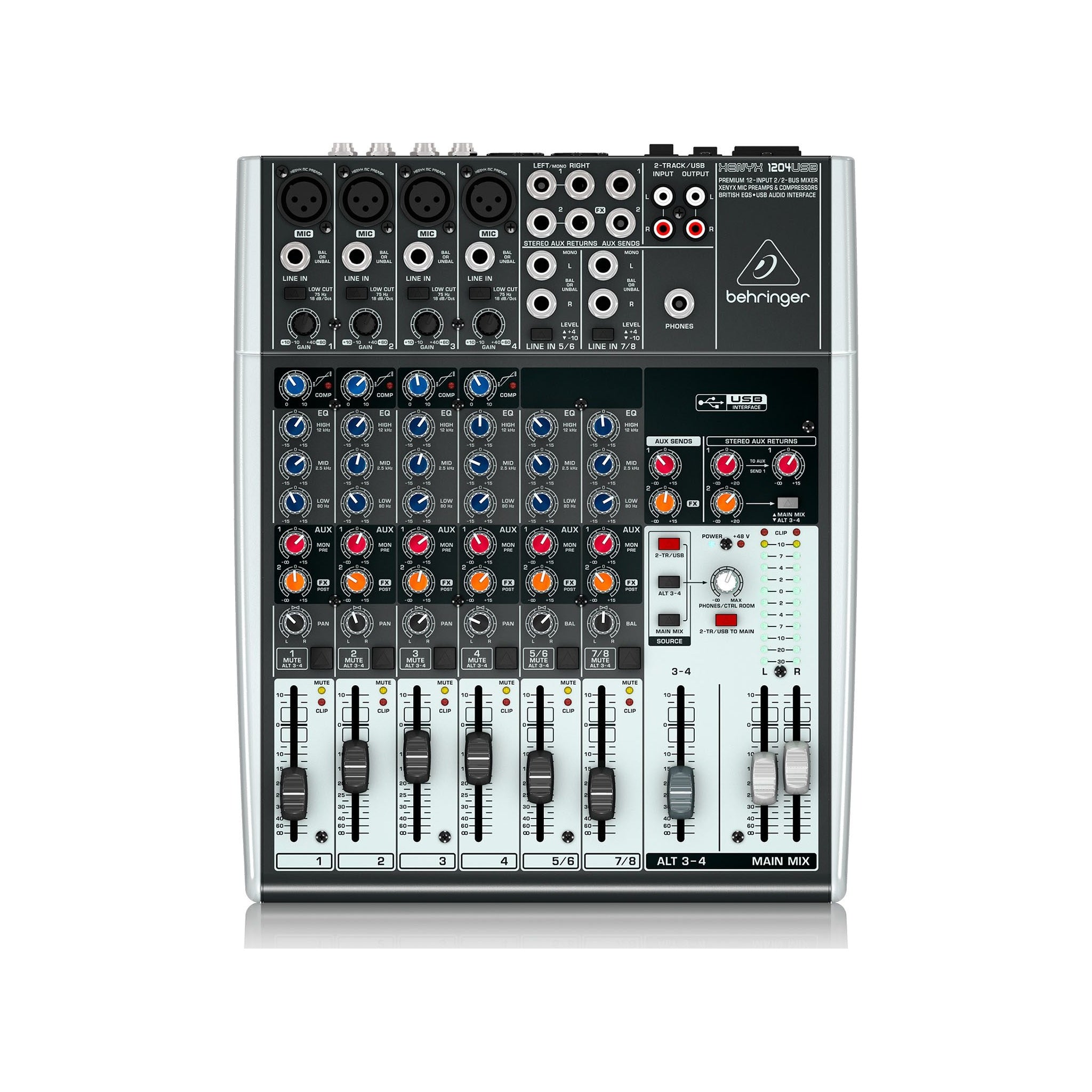 Mezclador 4 entradas USB Behringer 1204USB - vista 2
