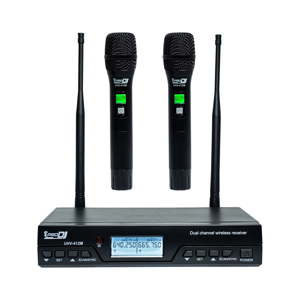 Kit micrófonos doble Pro DJ UHV-412M - vista 1