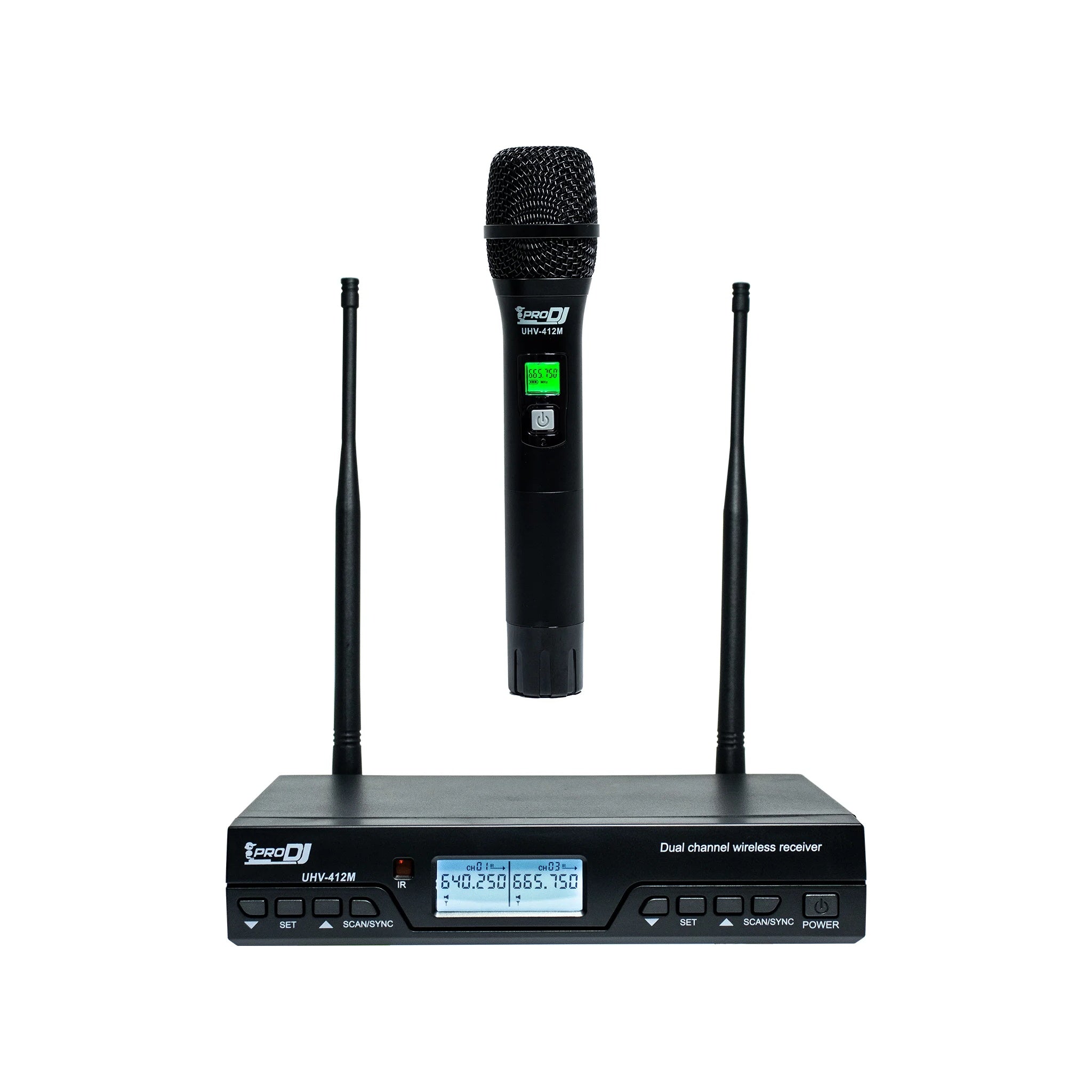 Kit micrófonos doble Pro DJ UHV-412M - vista 2
