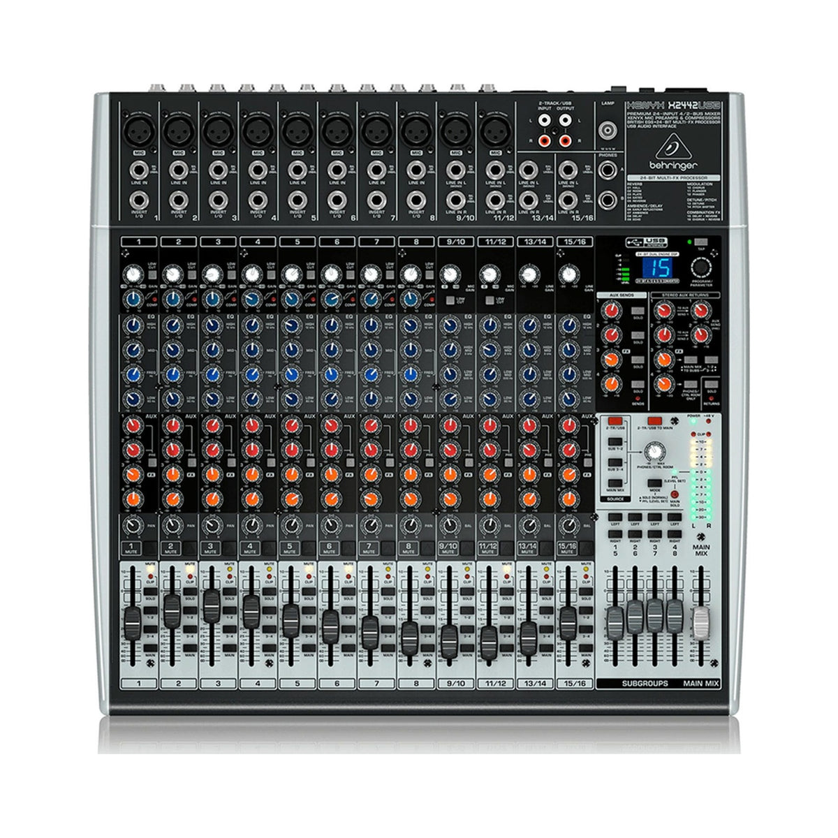 Mezclador análogo 10 entradas Behringer X2442USB - vista 1