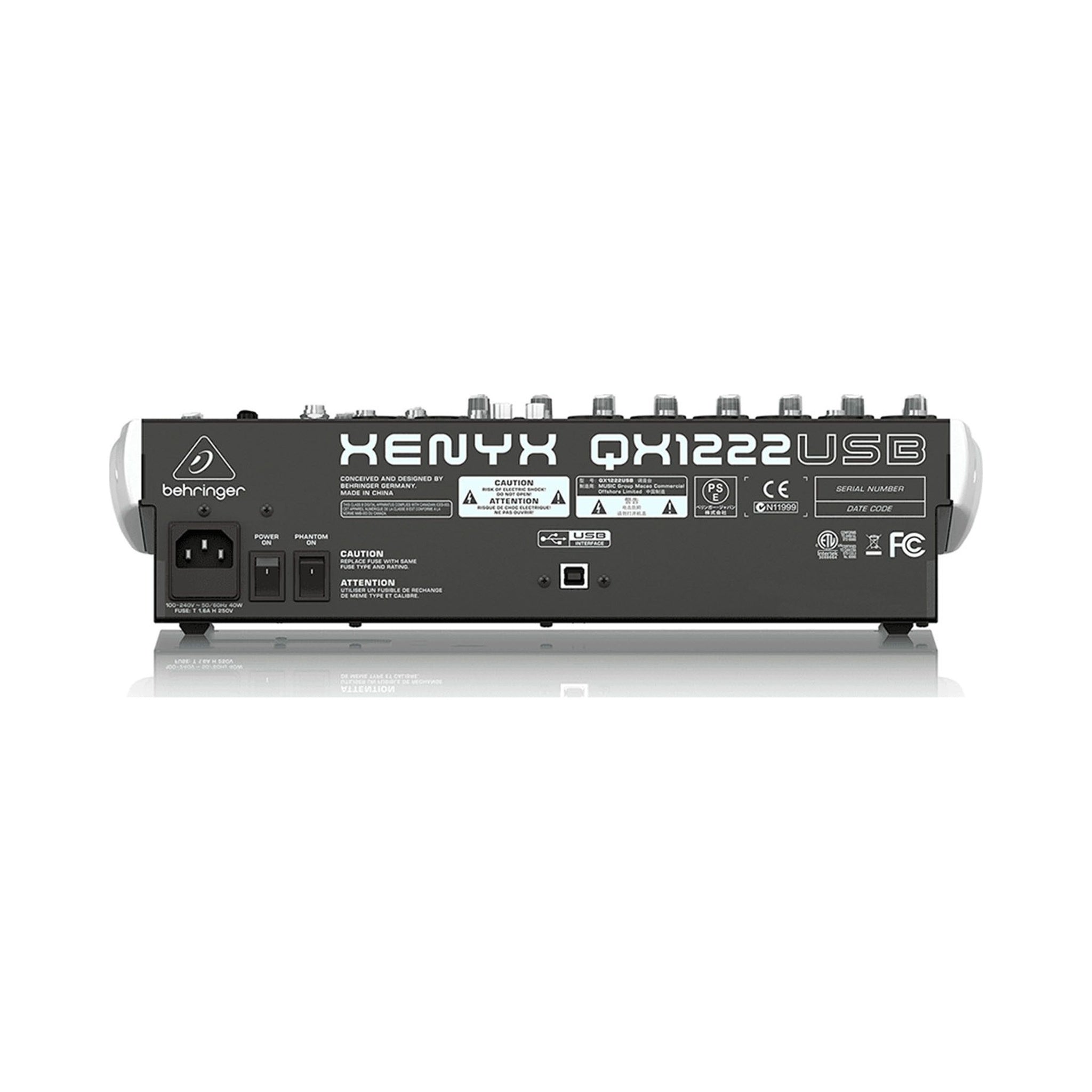 Mezclador análogo 6 entradas Behringer QX1222USB - vista 2