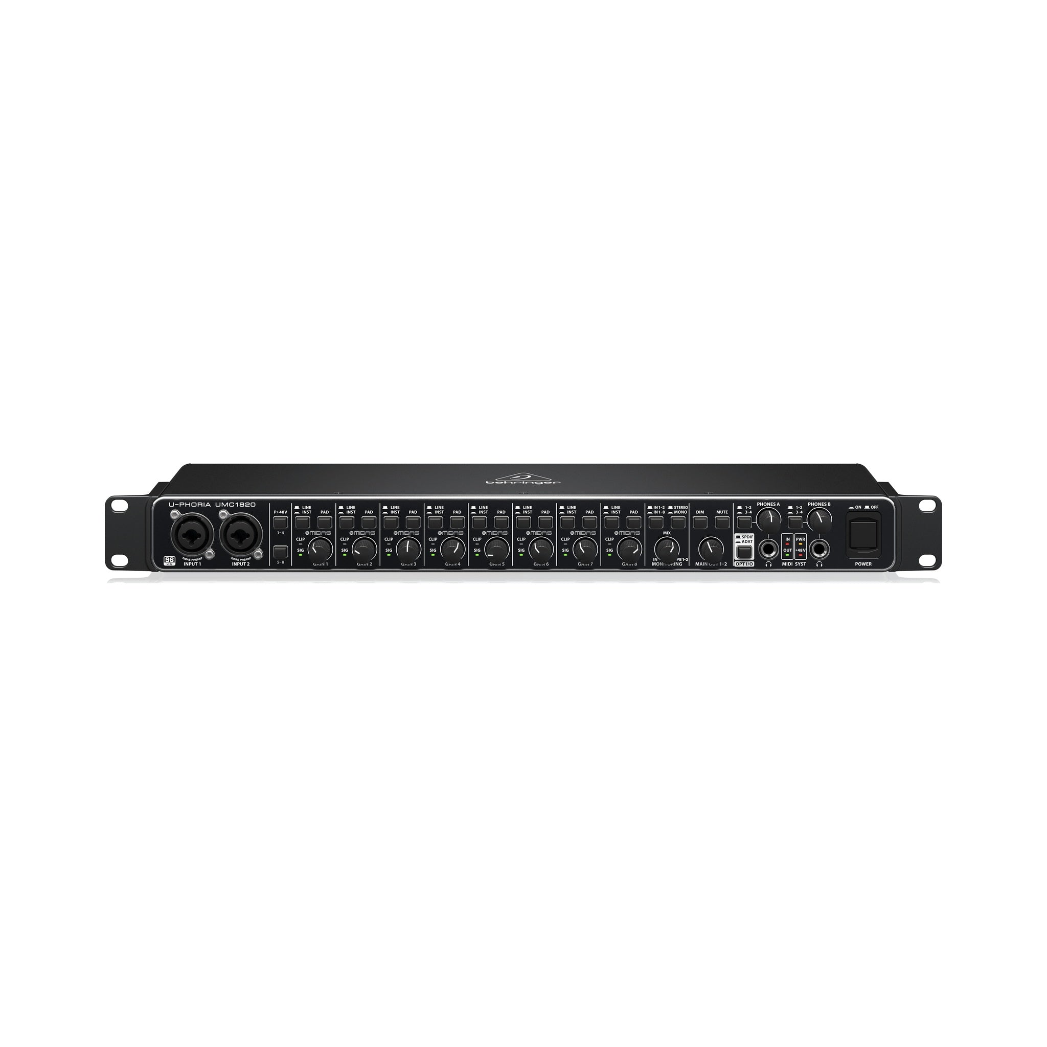 Interfaz USB grabación Behringer UMC1820 - vista 2