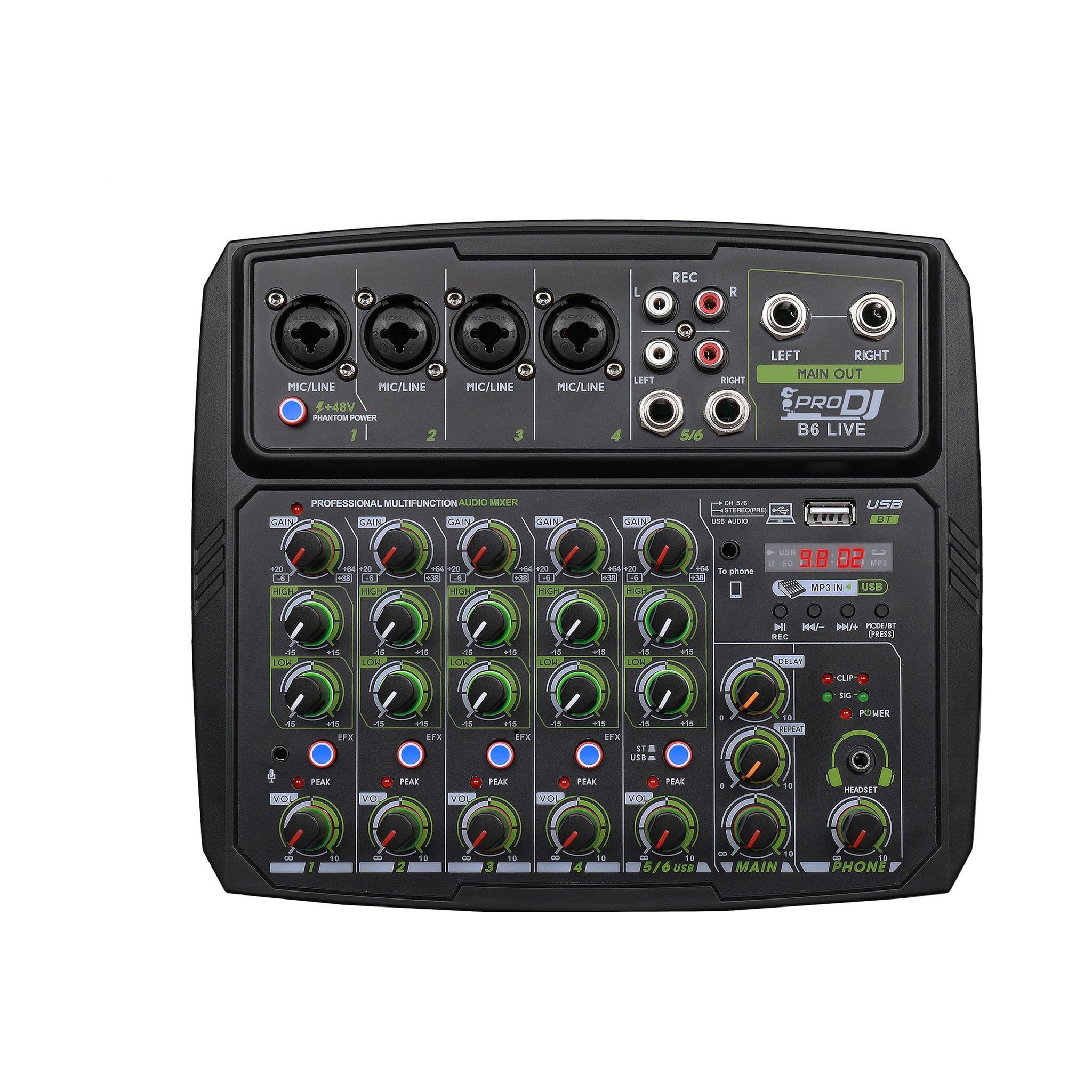 Mezclador análogo USB/BT Pro DJ B6L - vista 1