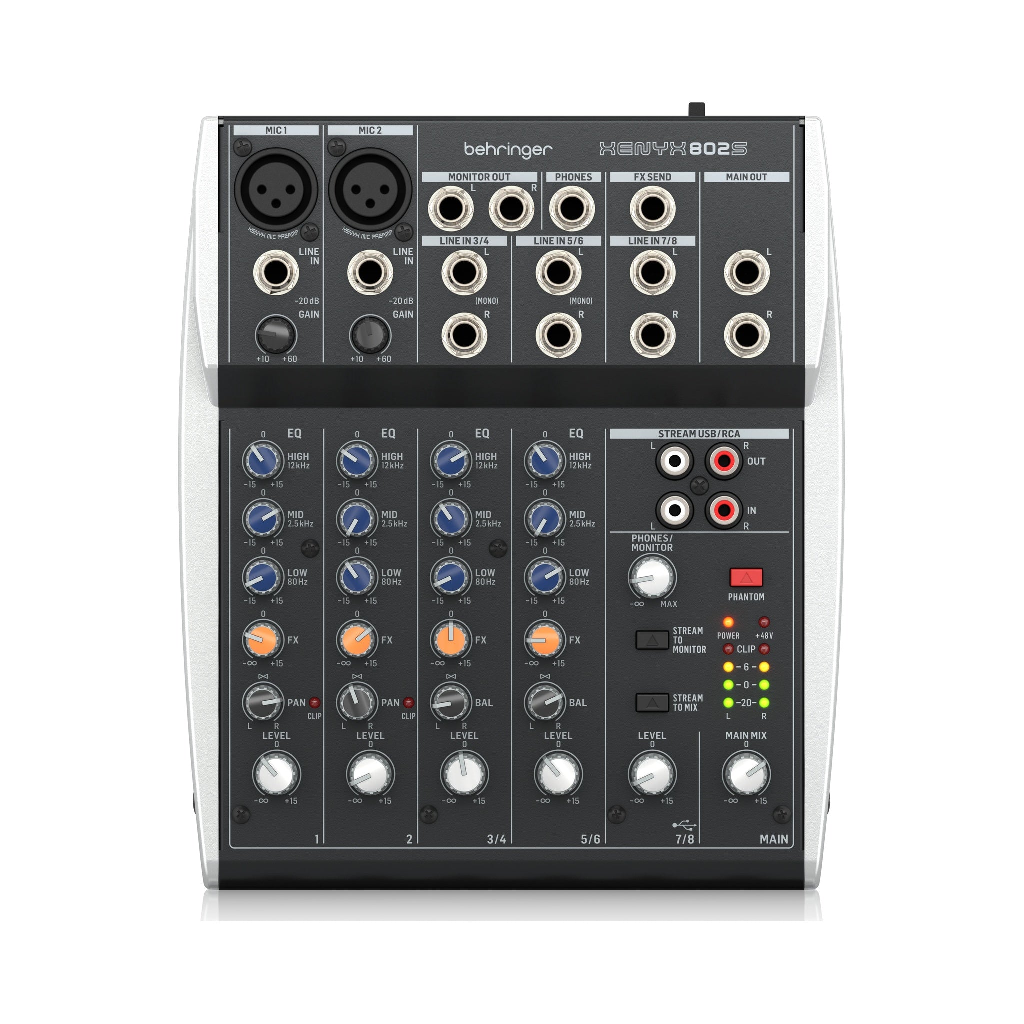 Mezclador compacto Behringer XENYX 802S - vista 2