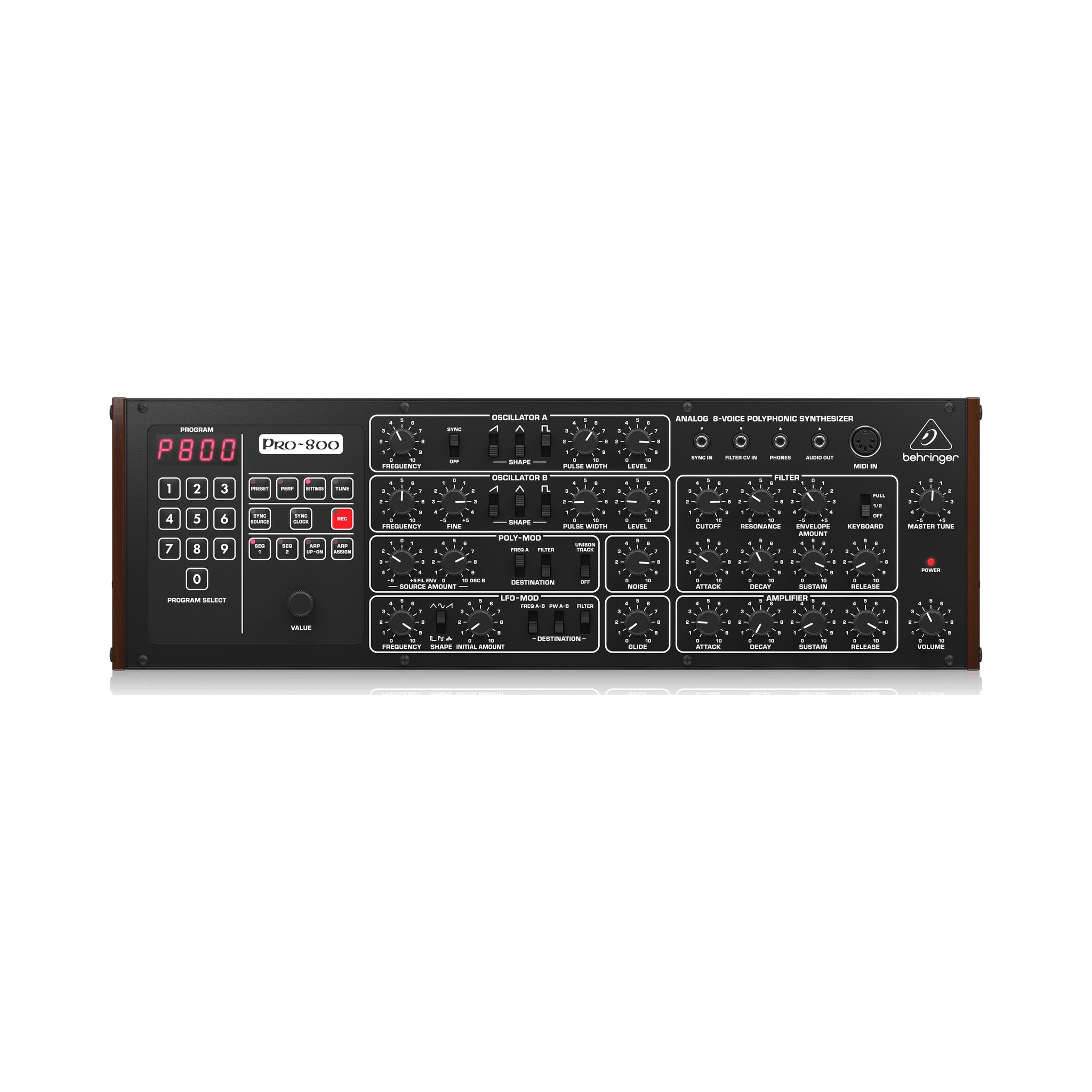 Sintetizador análogo Behringer PRO-800 - vista 1