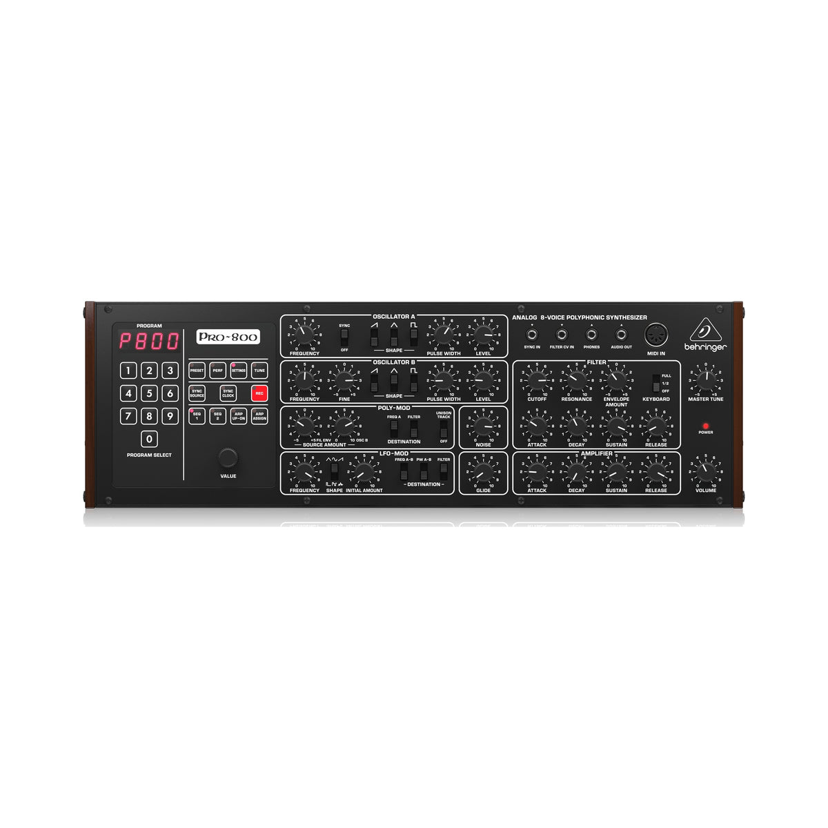 Sintetizador análogo Behringer PRO-800 - vista 1