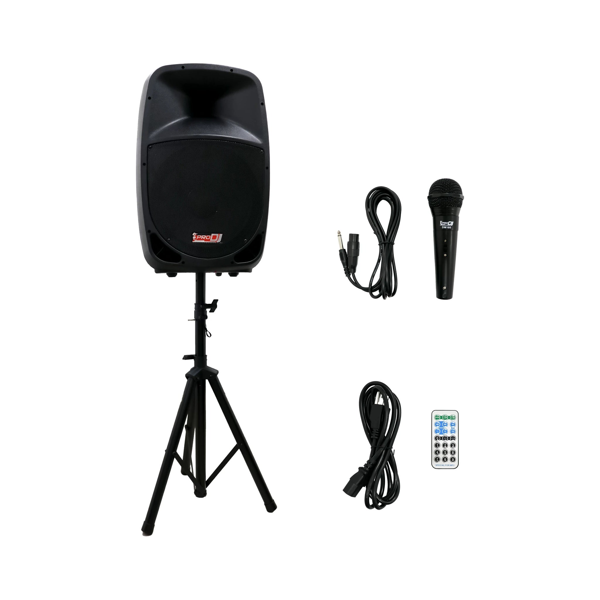 Combo cabina activa 15″ con accesorios Pro DJ PB15E-MP3-OP SYS - vista 1