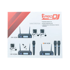 Sistema de micrófono inalámbrico Pro DJ UHV-1422M - vista 2