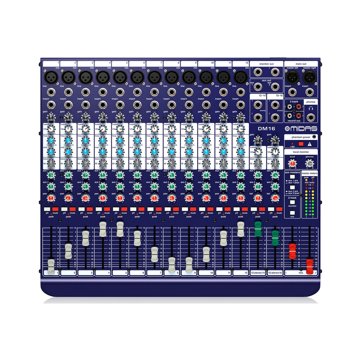Mezcladora analógica 16 canales Midas DM16 - vista 1