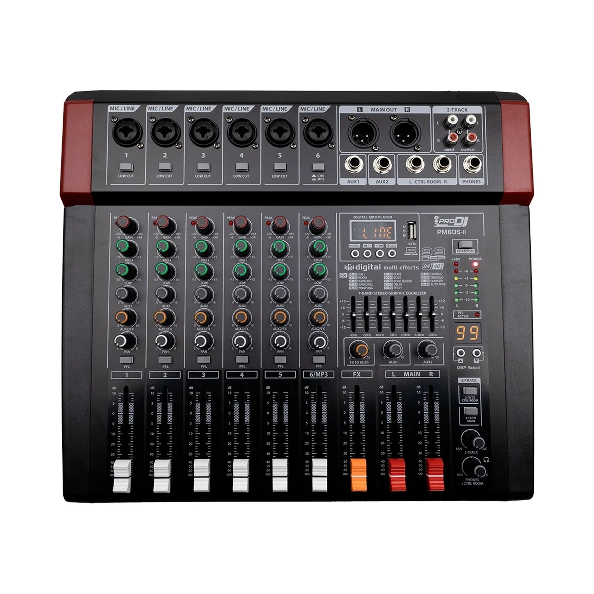 Mezclador profesional 6 canales Pro DJ PM60S-II - vista 1