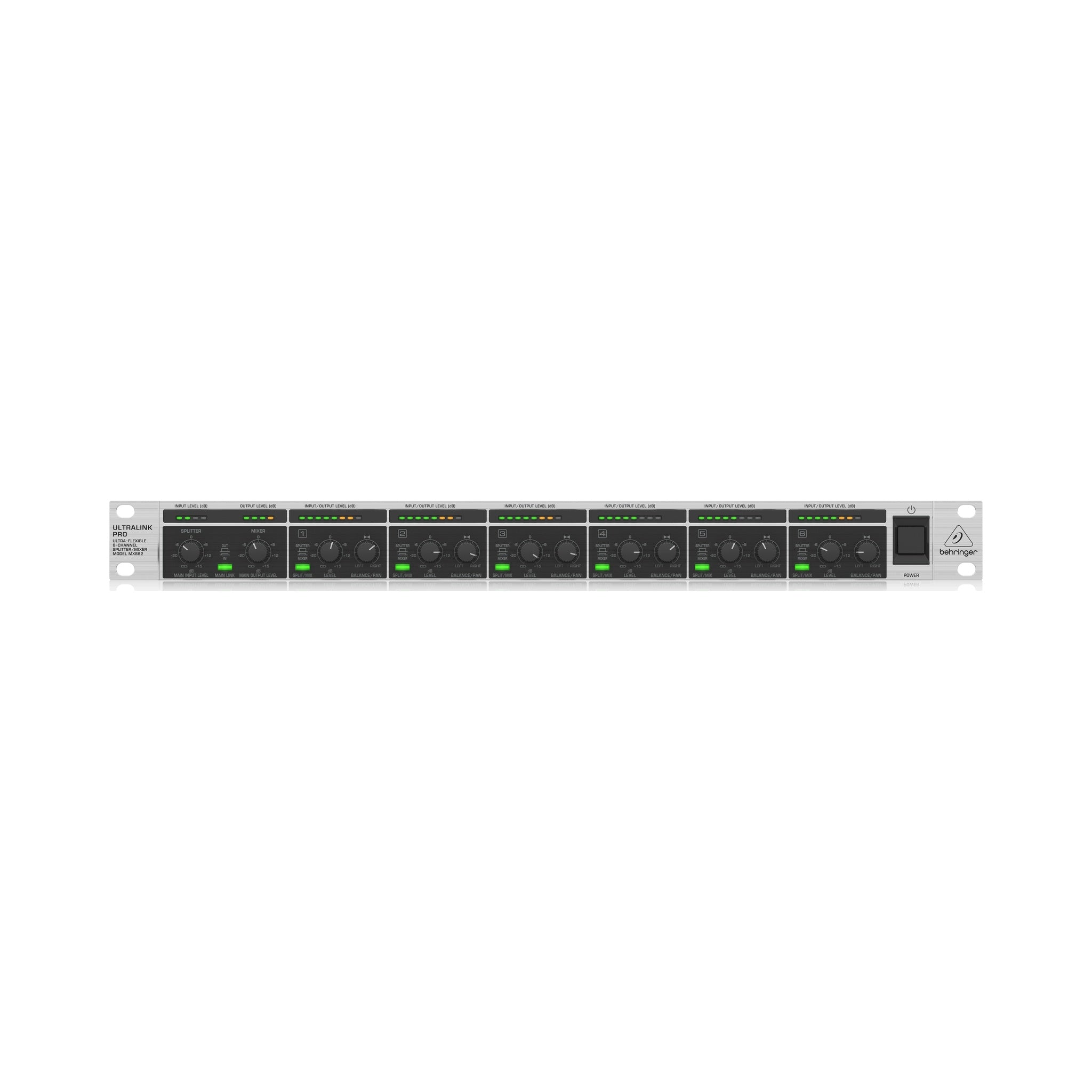 Splitter Mixer Ultralink Pro 8 Canales Rack 1U Behringer MX882 - vista 1